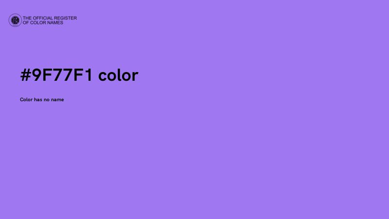 #9F77F1 color image