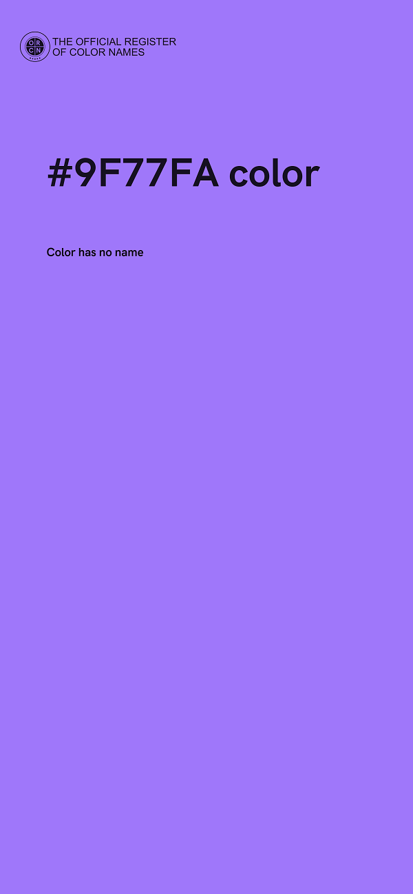 #9F77FA color image