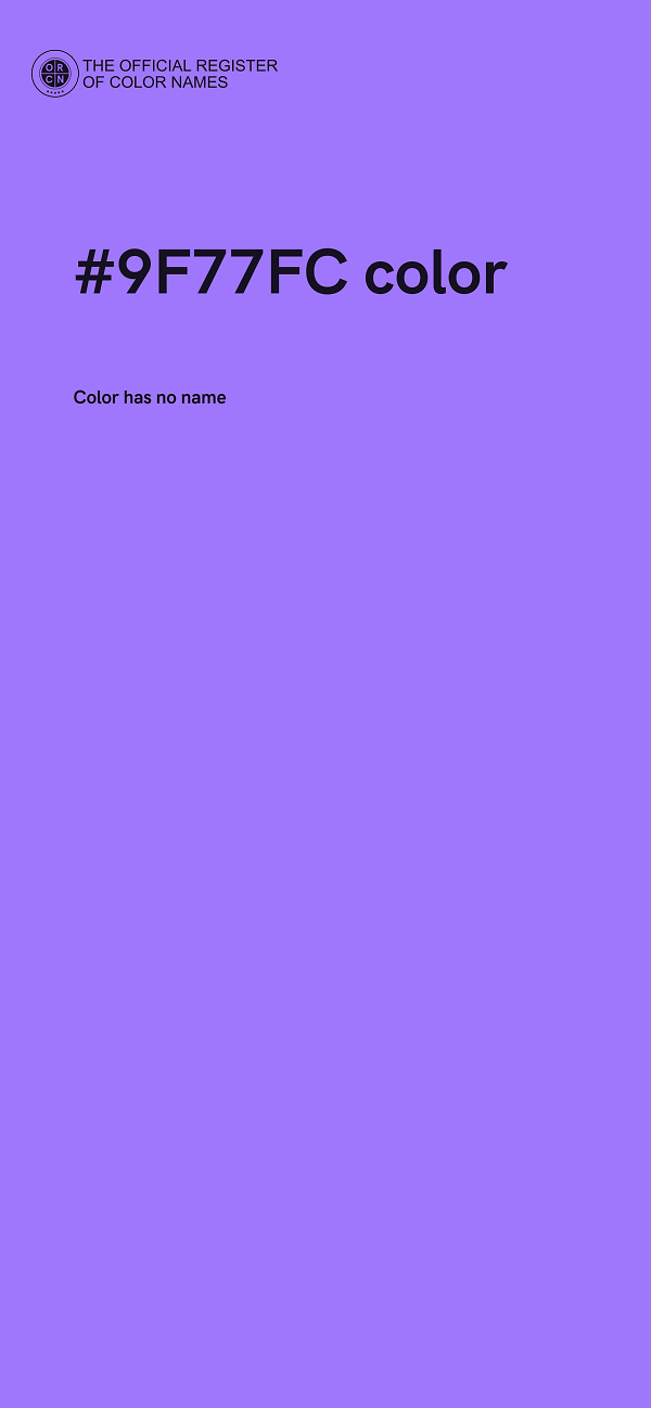 #9F77FC color image