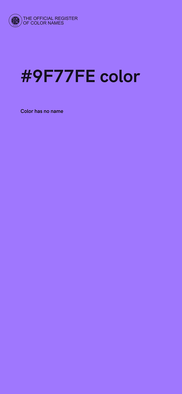 #9F77FE color image