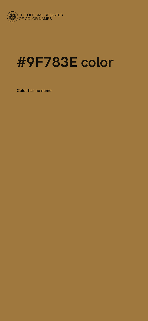 #9F783E color image