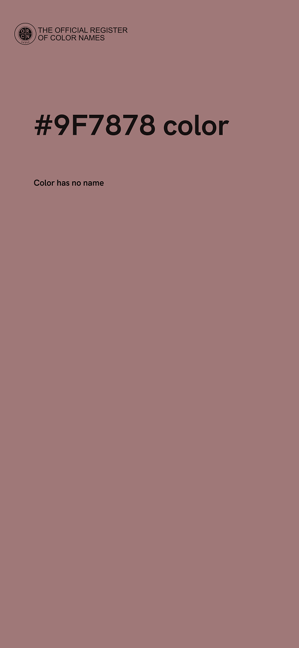 #9F7878 color image