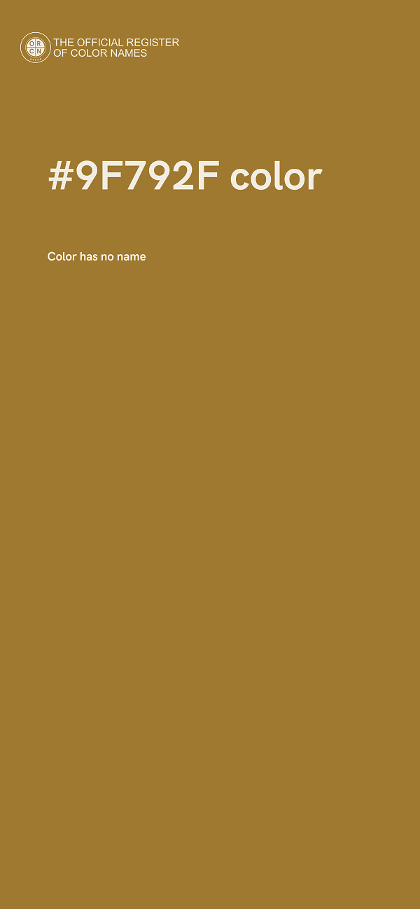 #9F792F color image