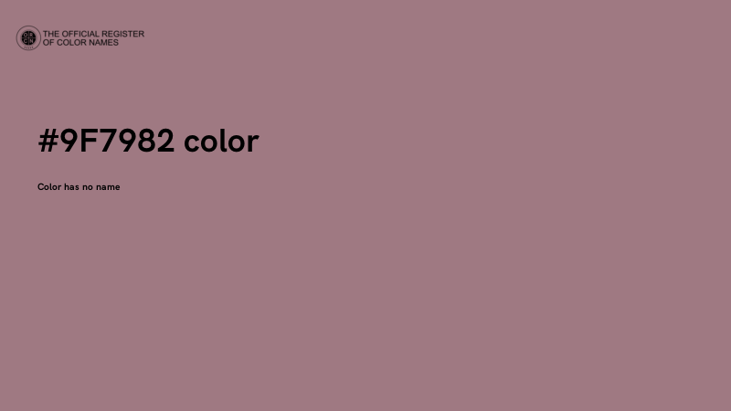 #9F7982 color image