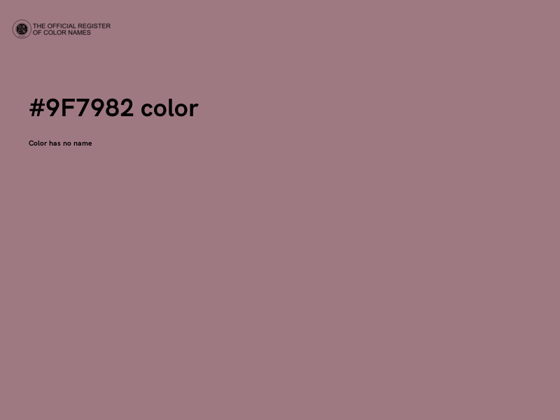 #9F7982 color image
