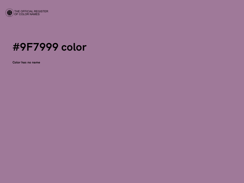 #9F7999 color image