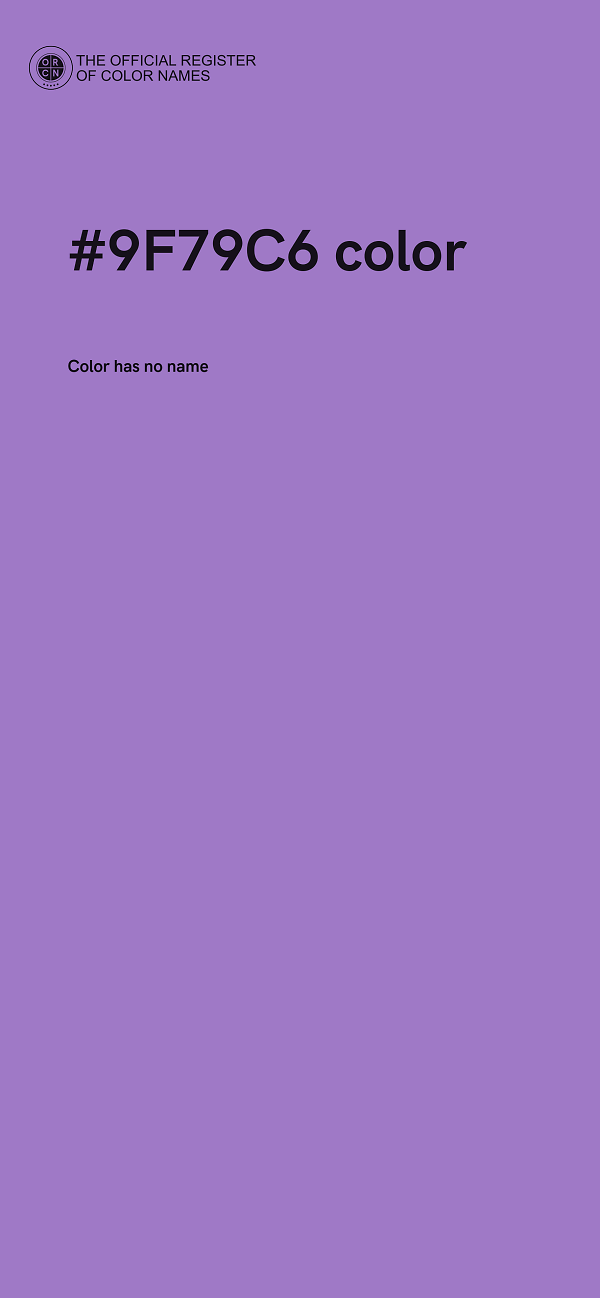 #9F79C6 color image