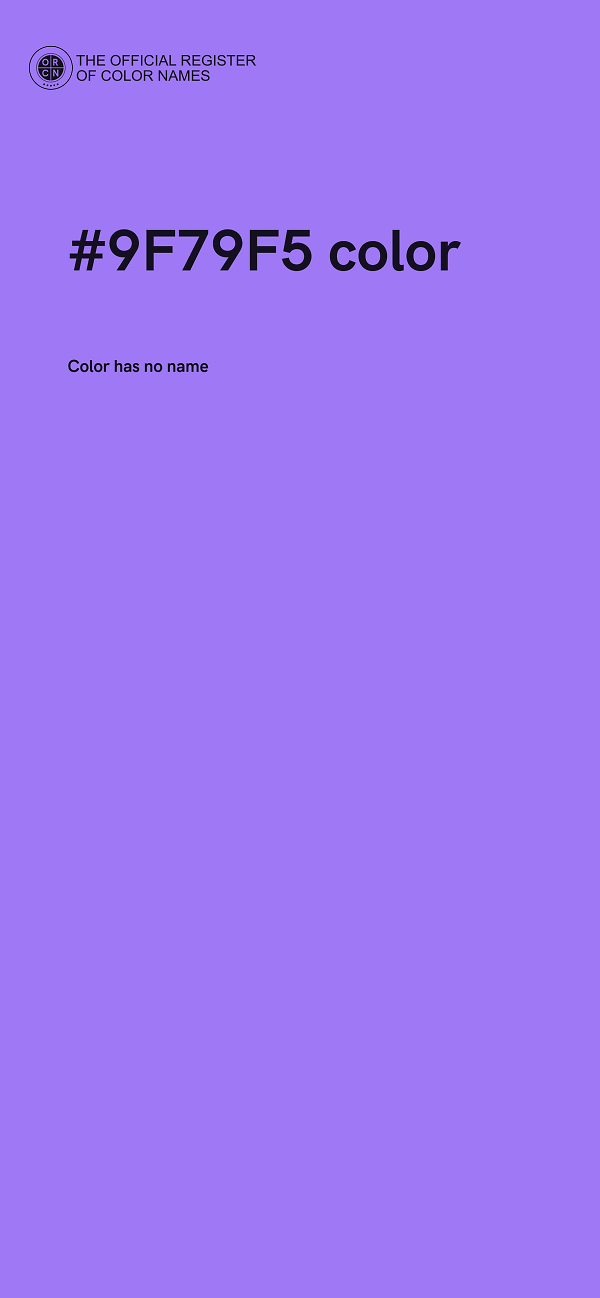 #9F79F5 color image