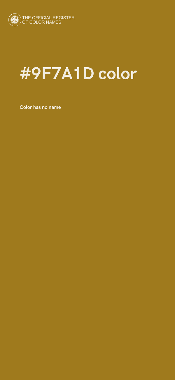 #9F7A1D color image