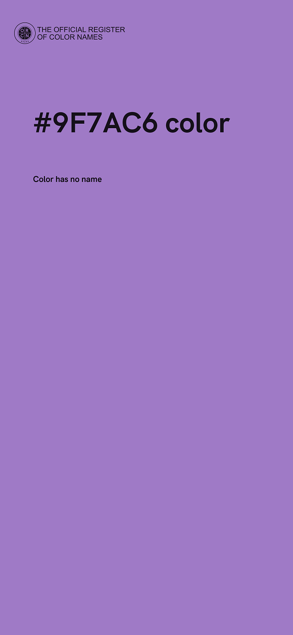 #9F7AC6 color image