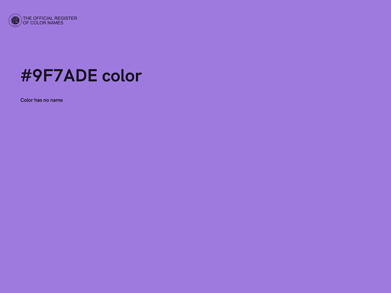 #9F7ADE color image