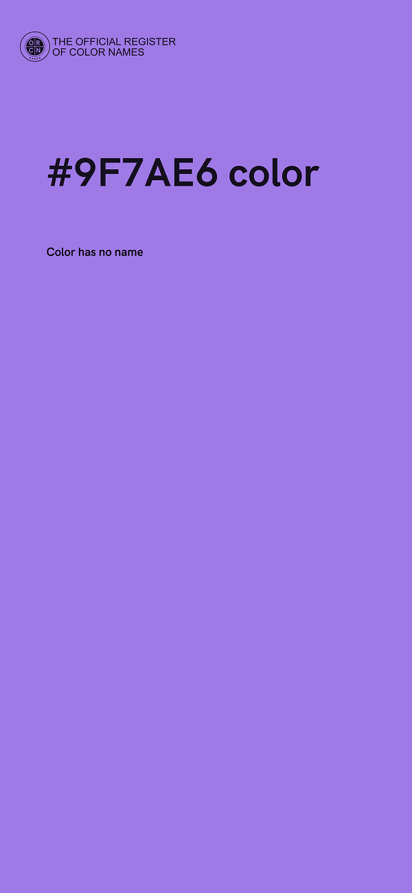 #9F7AE6 color image