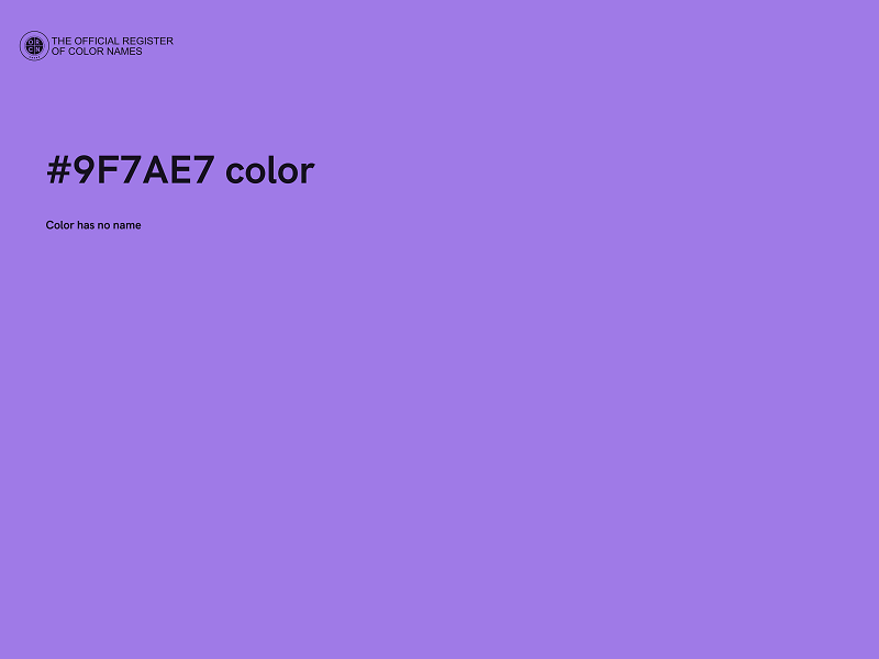 #9F7AE7 color image