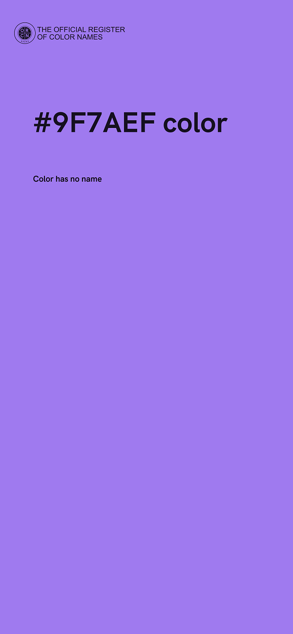#9F7AEF color image