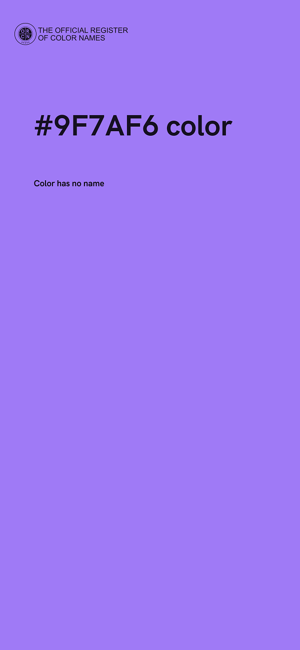 #9F7AF6 color image