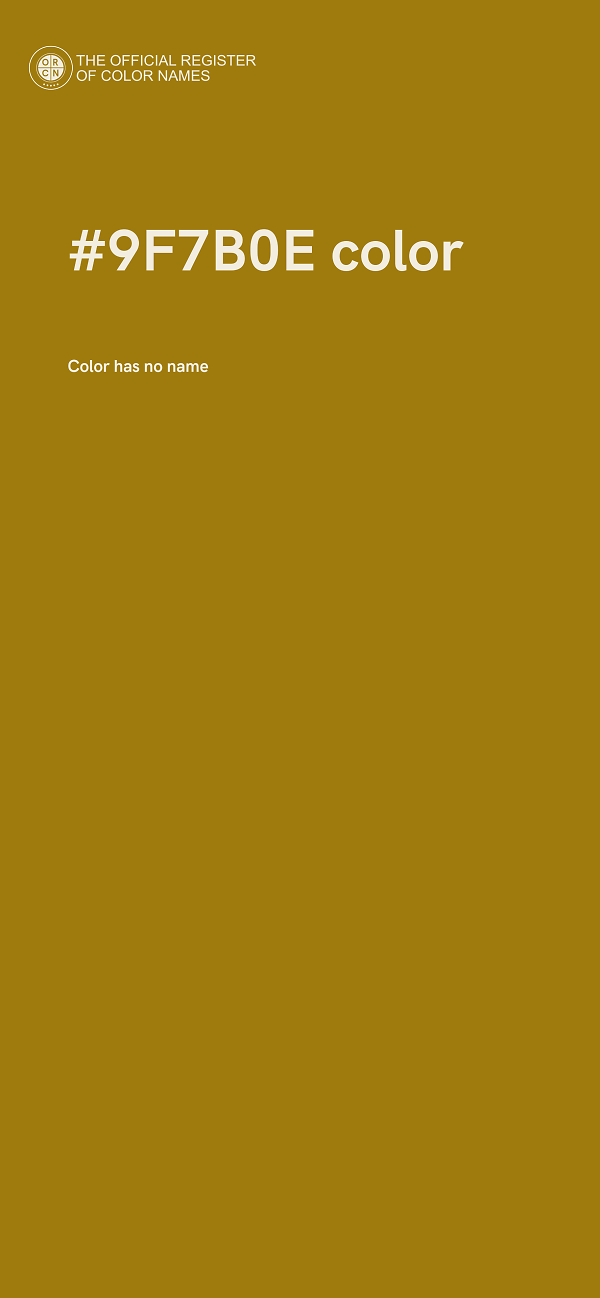 #9F7B0E color image