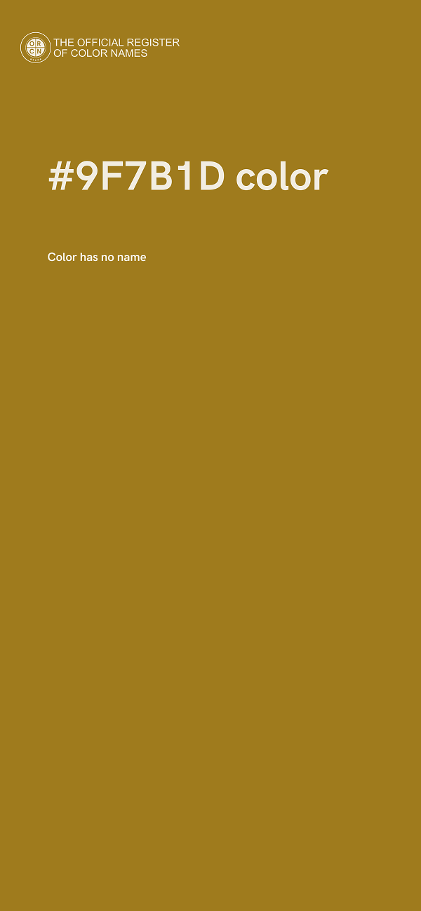 #9F7B1D color image