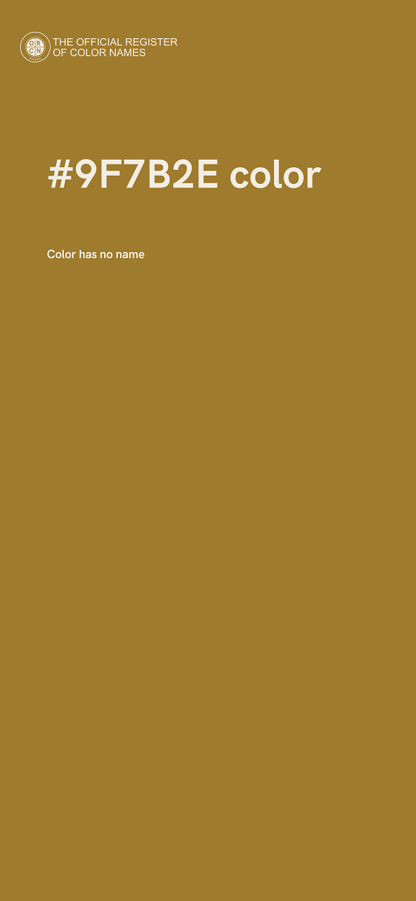 #9F7B2E color image