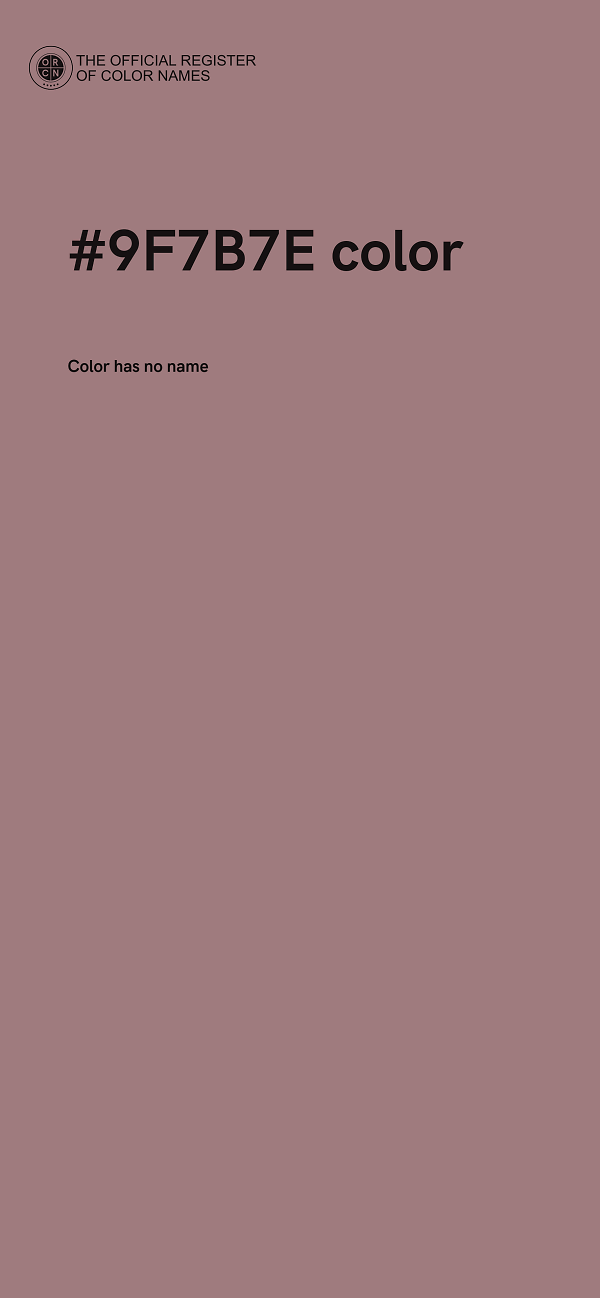 #9F7B7E color image
