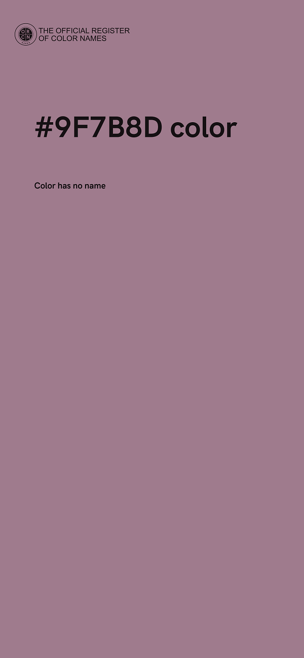 #9F7B8D color image