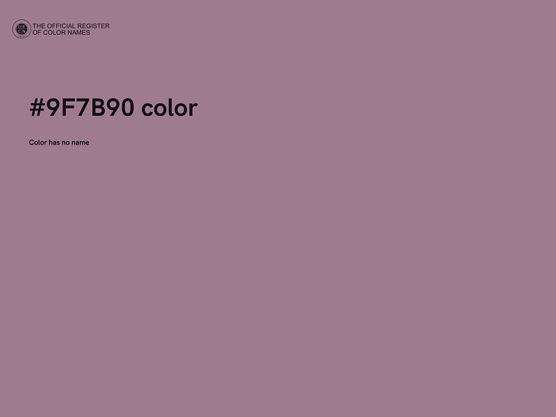 #9F7B90 color image