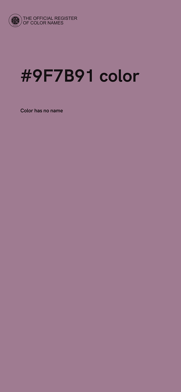 #9F7B91 color image