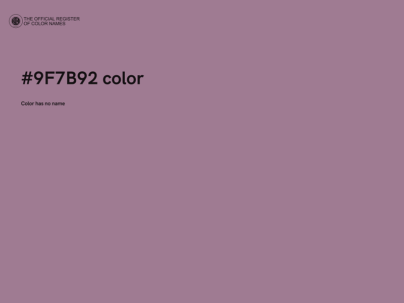 #9F7B92 color image