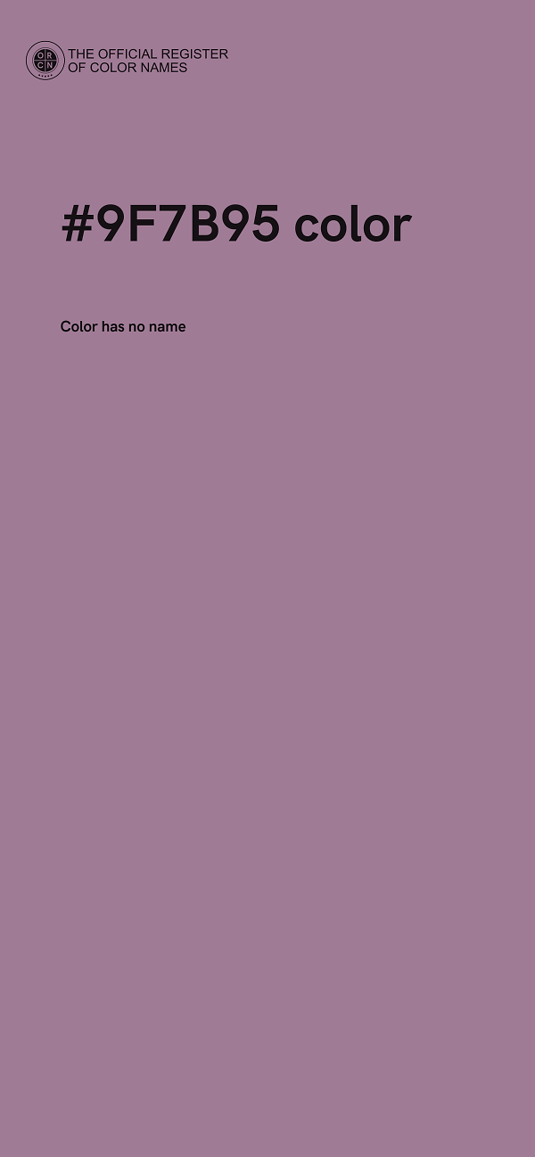 #9F7B95 color image