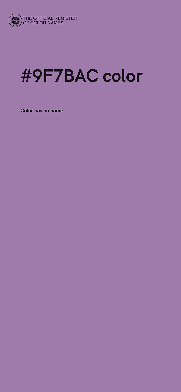 #9F7BAC color image