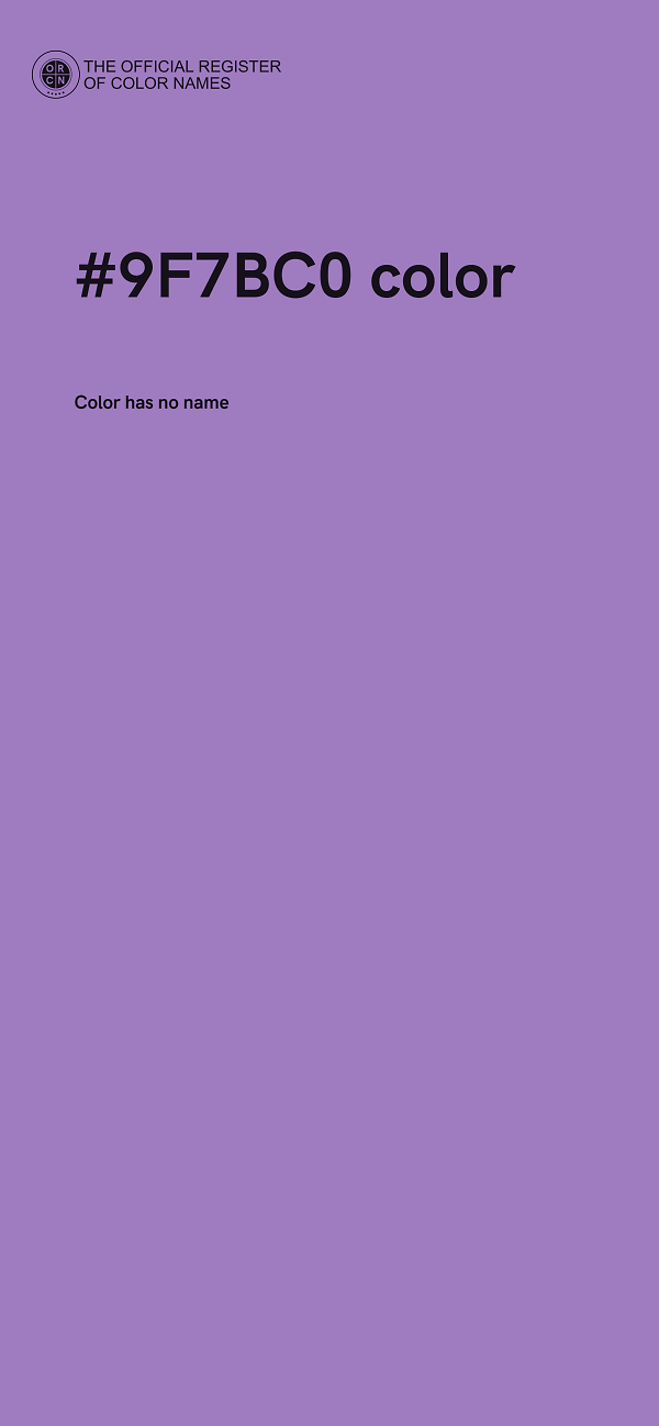 #9F7BC0 color image