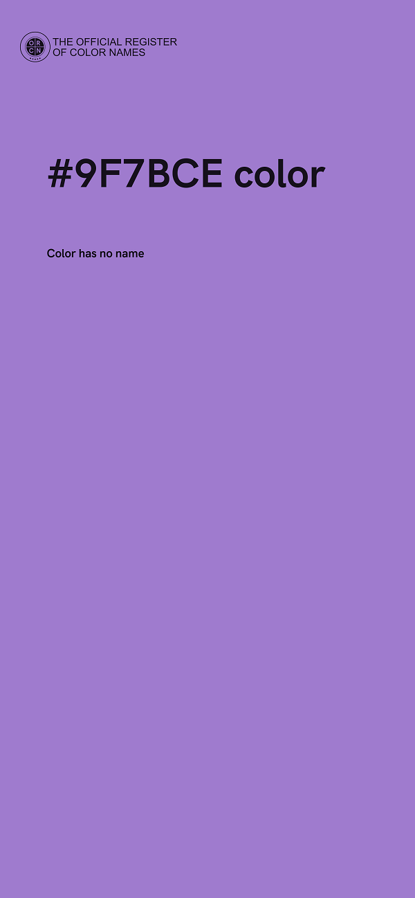 #9F7BCE color image