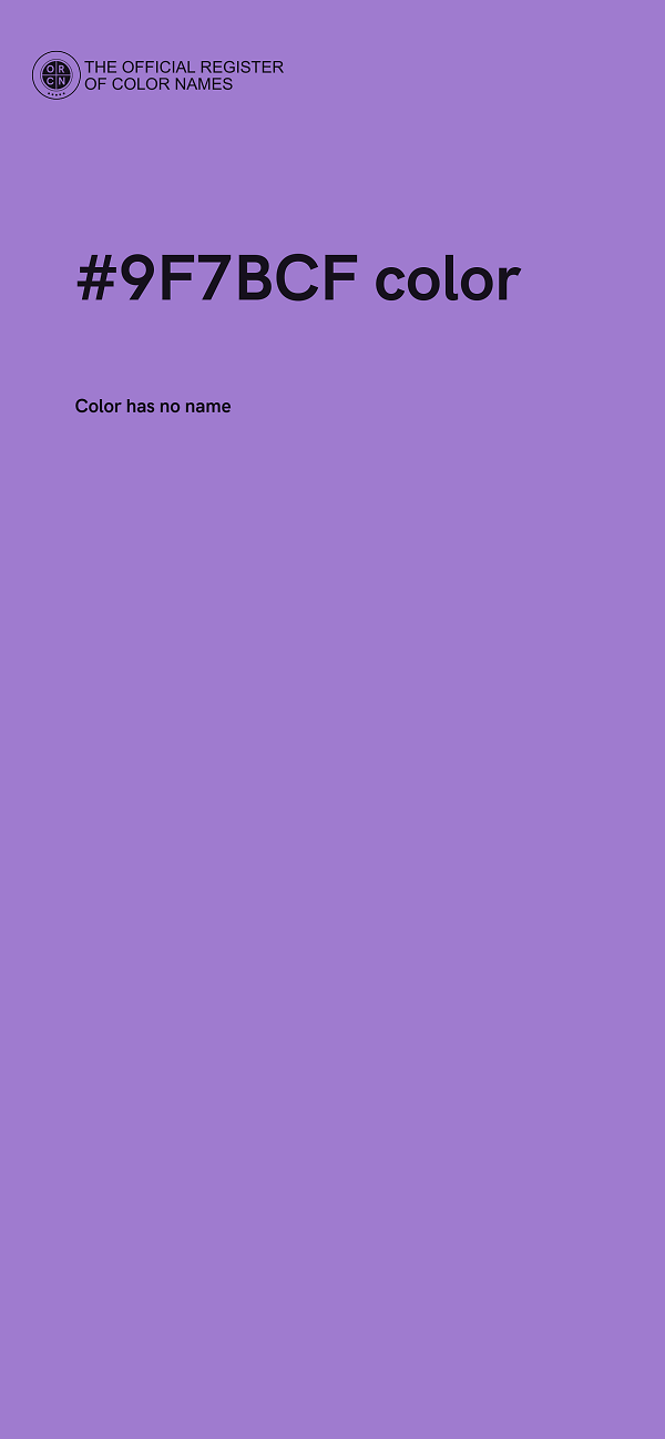 #9F7BCF color image