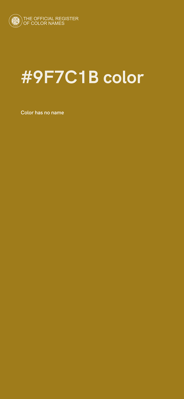 #9F7C1B color image