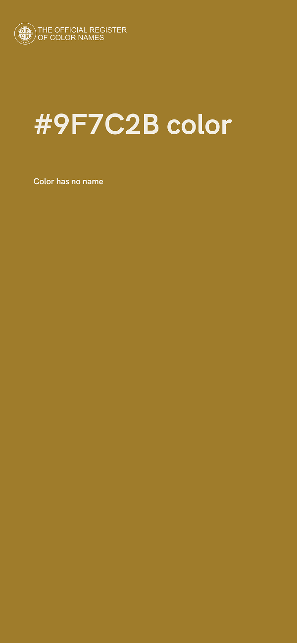 #9F7C2B color image