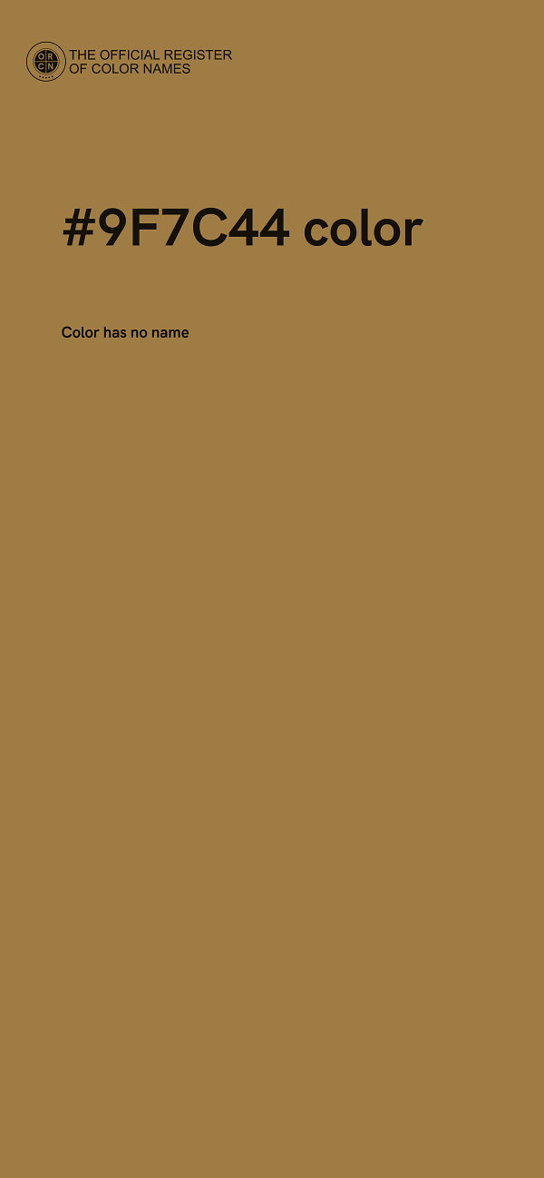#9F7C44 color image