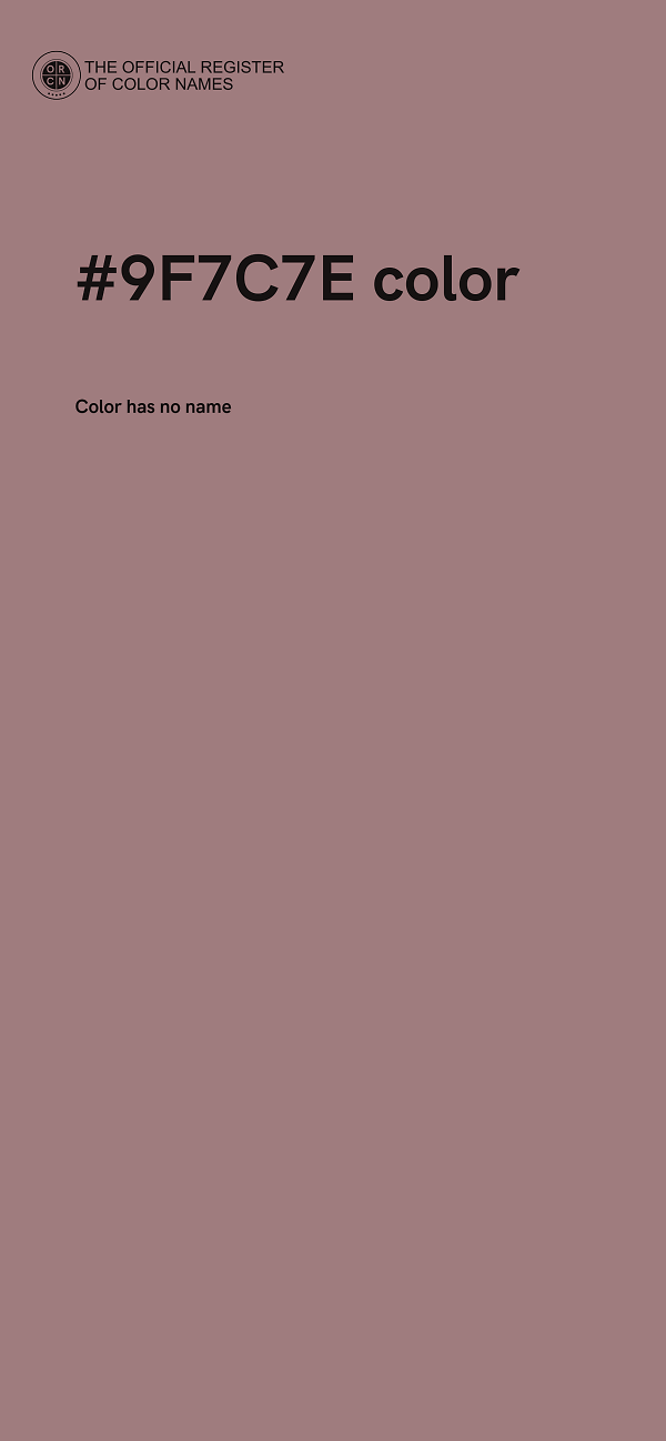 #9F7C7E color image