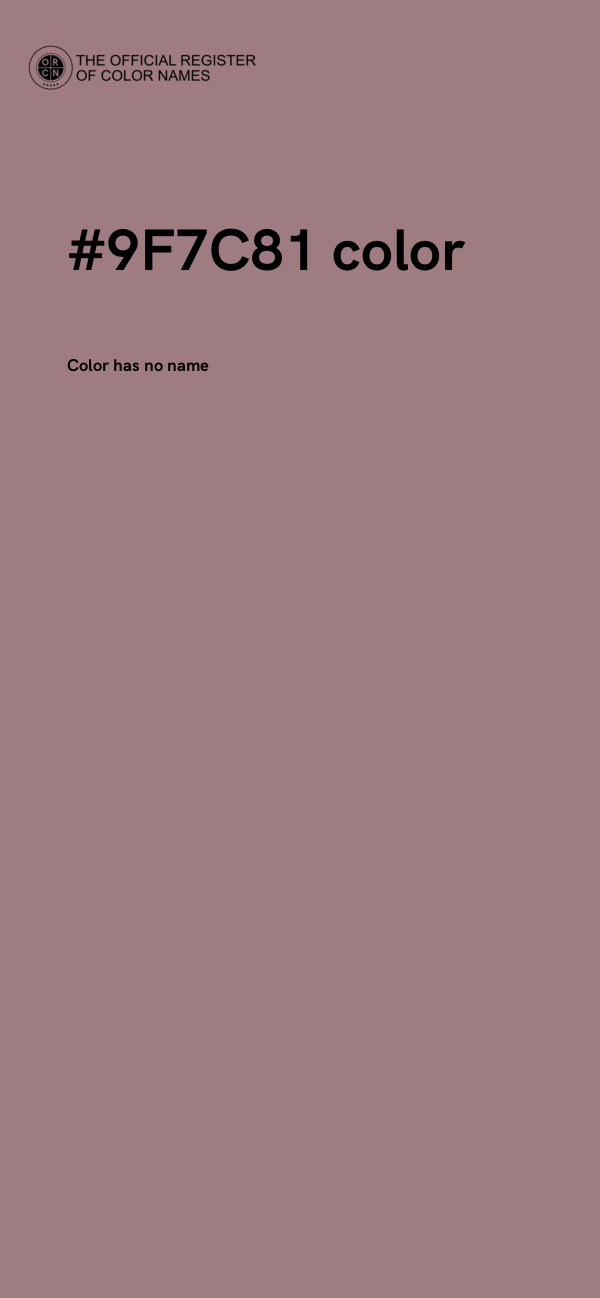 #9F7C81 color image