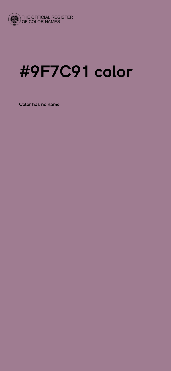 #9F7C91 color image