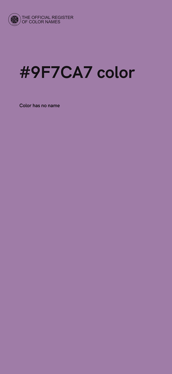 #9F7CA7 color image