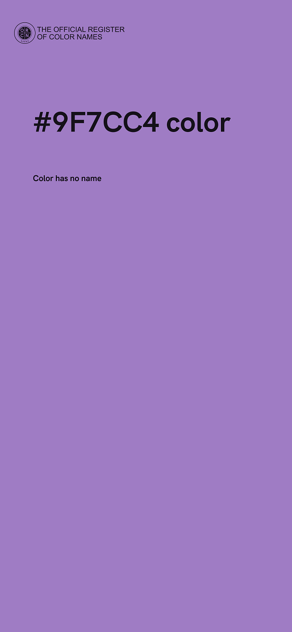 #9F7CC4 color image