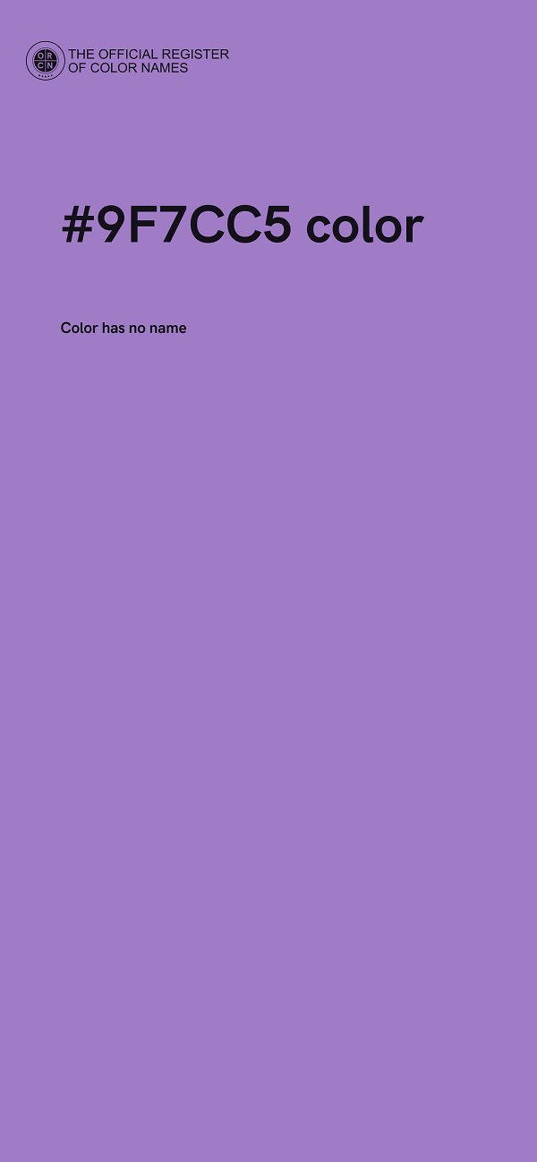 #9F7CC5 color image