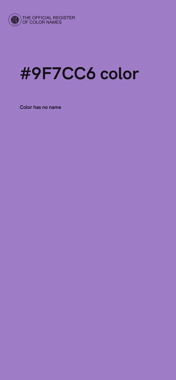 #9F7CC6 color image