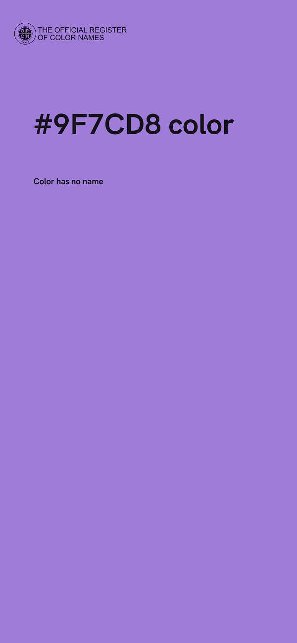 #9F7CD8 color image
