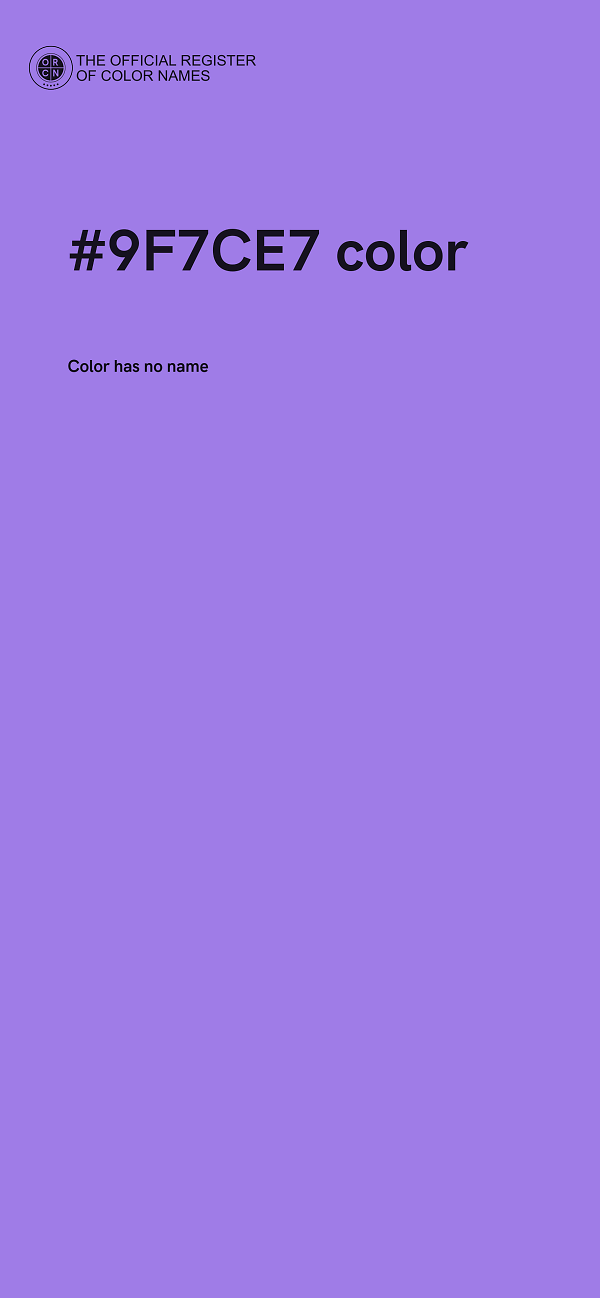 #9F7CE7 color image
