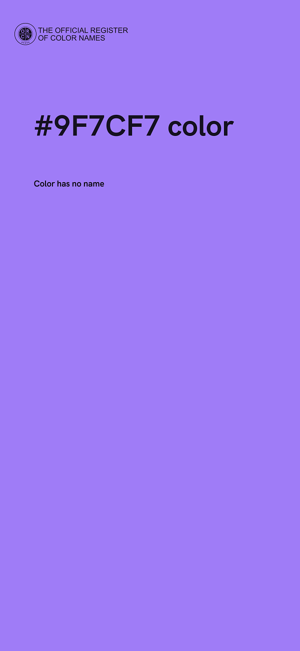 #9F7CF7 color image
