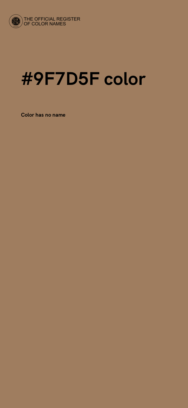 #9F7D5F color image