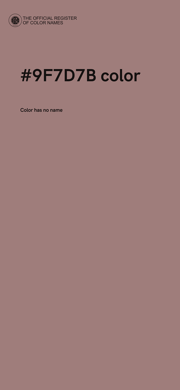 #9F7D7B color image