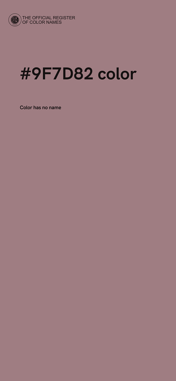 #9F7D82 color image