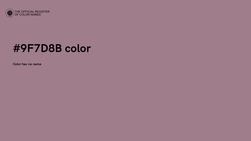 #9F7D8B color image