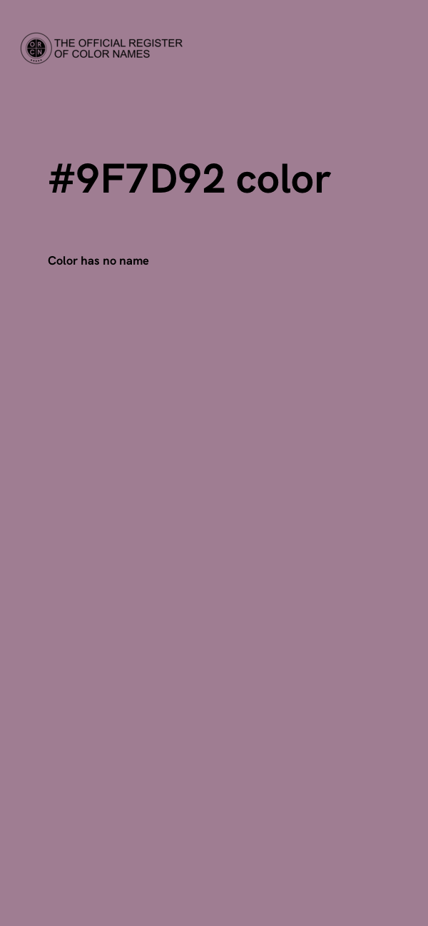 #9F7D92 color image